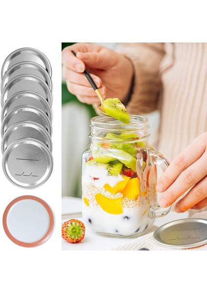 100 Adet 70MM Düzenli Ağız Konserve Kapakları Topu, Kavanoz Bölünmüş Tip Metal Kavanoz Kapakları Konserve Için, Düzenli Ağız Kavanozları Için (Yurt Dışından) modelleri