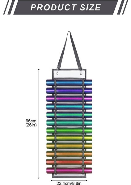 Vinil Depolama Rafı, 12 Delikli Vinil Organizatörler Vinil Rulo Tutucu, Vinil Levhalar/ısı Transfer Kağıdı/tasarım Çizimleri Için (Yurt Dışından) modelleri