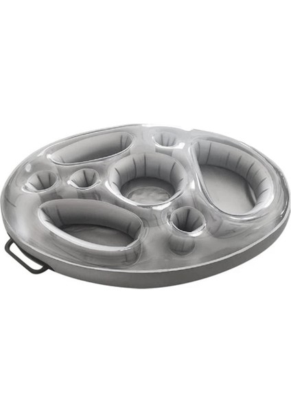 Şişme Yüzen Sıralı Yüzme Havuzu Şamandıra Gıda Bira Tepsisi Havuz Hava Yatağı Su Yiyecek Içecek Tutucusu Yaz Parti Halkası (Yurt Dışından)