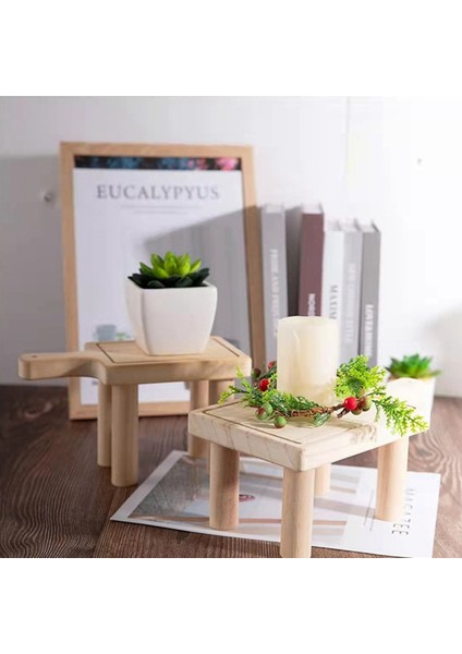 Ahşap Bitki Rafları Balkon Etli Çiçek Stand Rafı Saksı Tabure, Orkide Bitki Süsleri S (Yurt Dışından) fiyatları