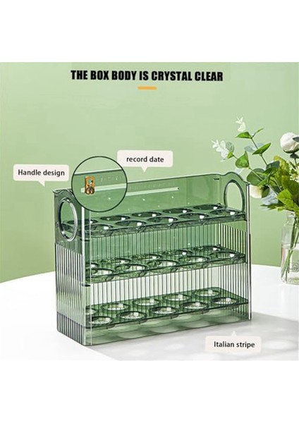 Yumurta Sepeti Yumurta Rafı Şeffaf Yumurta Saklama Kutusu Buzdolabı Saklama Yan Kapı Saklama Kutusu Ev Tipi Üç Katmanlı Yumurta Kutusu (Yurt Dışından) indirimleri