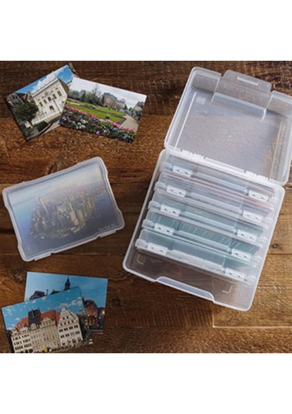 5x7 Inç Fotoğraf Kılıfları ve Toka Tasarımlı Şeffaf Craft Keeper 6 Iç Kutu Plastik Saklama Kabı Kutusu A (Yurt Dışından) indirimleri