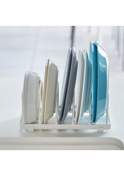 Dikey Ayrı Bulaşık Rafları Kapak Depolama Rafı Mutfak Malzemeleri Depolama Drenaj Raf Organizatör, Siyah (Yurt Dışından) indirimleri