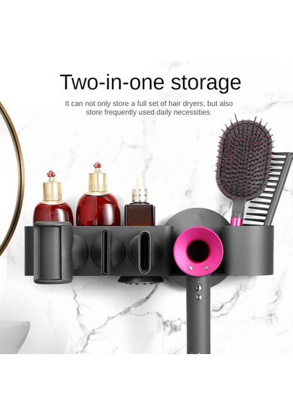 Duvara Monte Saç Kurutma Makinesi Tutucu - Dyson Süpersonik Saç Kurutma Makinesi Için Fön Makinesi Tutucu Standı Organizatör Banyo Depolama Rafı (Yurt Dışından) fiyatları
