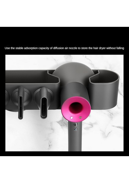 Duvara Monte Saç Kurutma Makinesi Tutucu - Dyson Süpersonik Saç Kurutma Makinesi Için Fön Makinesi Tutucu Standı Organizatör Banyo Depolama Rafı (Yurt Dışından) modelleri