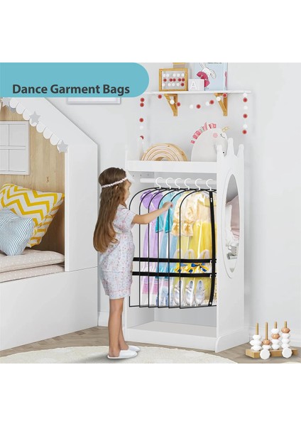 Dansçılar Için 4 Cepli 2 Paket Şeffaf Dans Giysi Çantası, Seyahat ve Dans Için 40 Inç Çocuk Dans Kostümü Giysi Çantası (Yurt Dışından) modelleri