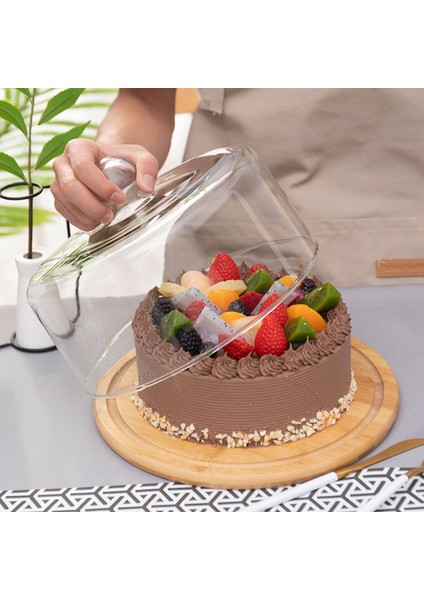 Sağ Açı Ahşap Kek Vitrin Rafı Kek Tutucu Kubbe Kapak Çay Partisi Kek Servis Tabağı Peynir Ekran Cam Kubbe (Yurt Dışından) fiyatları