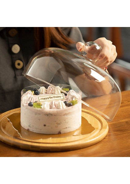 Sağ Açı Ahşap Kek Vitrin Rafı Kek Tutucu Kubbe Kapak Çay Partisi Kek Servis Tabağı Peynir Ekran Cam Kubbe (Yurt Dışından) modelleri