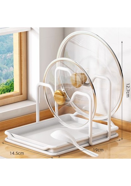 Kapak Rafı Tava Tencere Kapağı Rafı Tava Kapağı Düzenleyici Ocak Kaşık Tutucu Tava Düzenleyici Dolap Rafı Tencere Kapağı Standı Alet A (Yurt Dışından) fiyatları