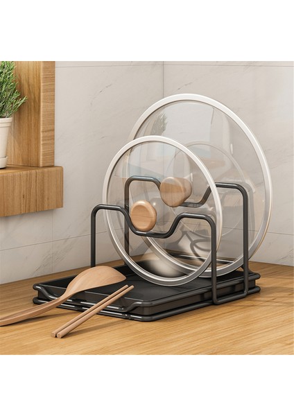 Kapak Rafı Tava Tencere Kapağı Rafı Tava Kapağı Düzenleyici Ocak Kaşık Tutucu Tava Düzenleyici Dolap Rafı Tencere Kapağı Standı Alet A (Yurt Dışından) modelleri