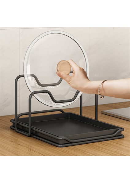 Kapak Rafı Tava Tencere Kapağı Rafı Tava Kapağı Düzenleyici Ocak Kaşık Tutucu Tava Düzenleyici Dolap Rafı Tencere Kapağı Standı Alet A (Yurt Dışından) fırsatları