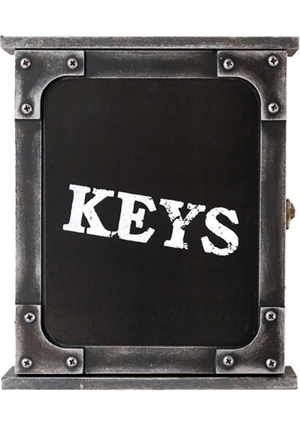 1 Adet Avrupa Tarzı Anahtar Kutusu Duvara Monte Baskılı Asılı Durumda Anahtarlık Anahtar Organizatör Ev Duvar Dekorasyonu Için Siyah (Yurt Dışından)