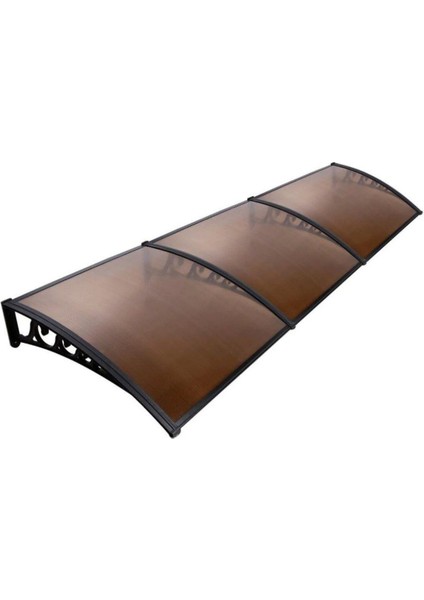 Kapı Üstü Pratik Sundurma 360 x 80 cm Siyah - Bronz