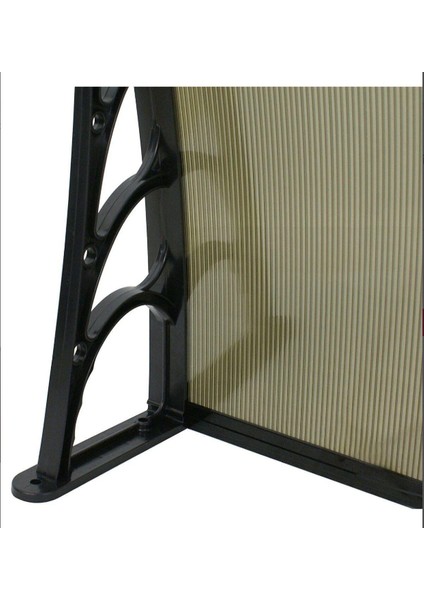 Kapı Üstü Pratik Sundurma 360 x 80 cm Siyah - Bronz fiyatları