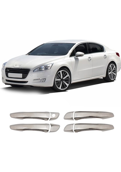 Peugeot 508 Uyumlu 2010 ve Üzeri Krom Kapı Kolu 4 Kapı Paslanmaz Çelik fiyatları