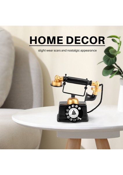 Endüstriyel Loft Retro Döner Telefon Modeli El Sanatları Dekorasyon Mağazası Cafe Oturma Odası Vitrin Dekorasyon Dekorasyon Ateş Sahne (Yurt Dışından) fırsatları