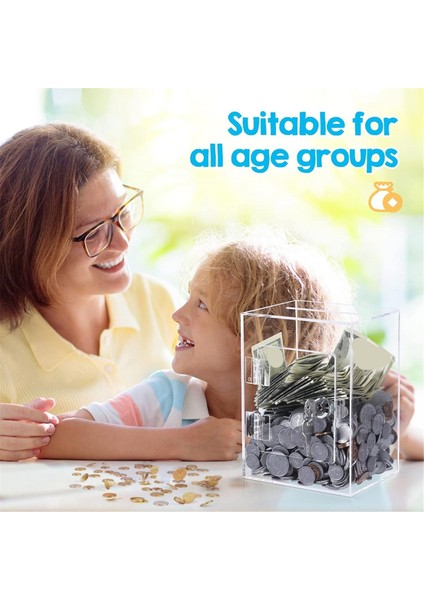 Akrilik Bağış Oy Kutusu - Kilitli Para Için Bahşiş Kavanozu Anahtar Öneri Kutusu Yorum Kutusu Oy Kutusu (Yurt Dışından) modelleri