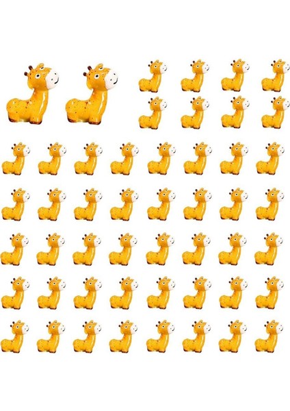 50 Adet Mini Orman Hayvanları Figürleri Reçine Küçük Hayvan Minyatürleri Vahşi Hayvan Minyatür Bahçe Aksesuarları, C (Yurt Dışından)