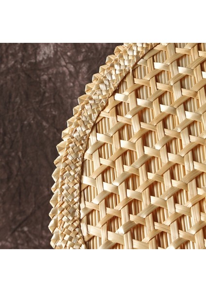 El Dokuma Dokuma Hasır El Yelpazesi Eski Yaz Doğal El Yelpazesi Çevre Dostu El Dokuma Yelpaze Dekoratif Yuvarlak Yelpaze (Yurt Dışından) fırsatları