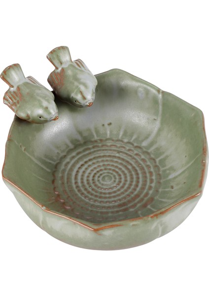 Seramik Doğum Banyoları Bahçe Dekor Doğum Besleyici Seramik Akvaryum Retro Kaplama Kuş Besleyici (Yurt Dışından)