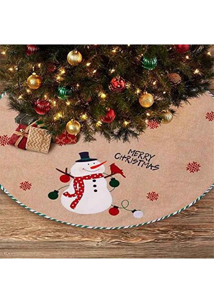 Noel Ağacı Etek Noel Ağacı Süsleme Kafes Tarzı Yumuşak Noel Ağacı Mat Noel Baba Deseni (Yurt Dışından) modelleri