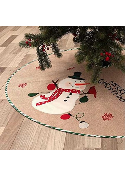 Noel Ağacı Etek Noel Ağacı Süsleme Kafes Tarzı Yumuşak Noel Ağacı Mat Noel Baba Deseni (Yurt Dışından) fırsatları