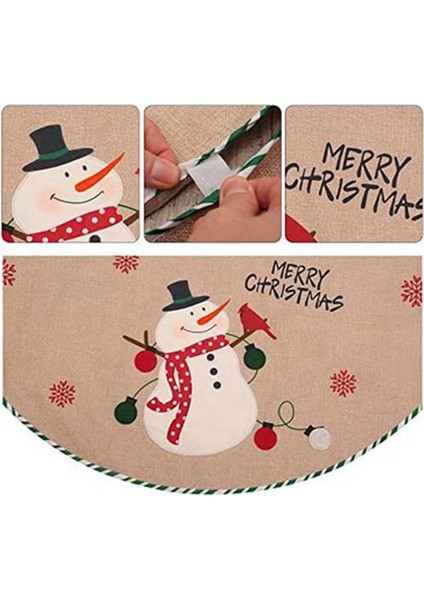 Noel Ağacı Etek Noel Ağacı Süsleme Kafes Tarzı Yumuşak Noel Ağacı Mat Noel Baba Deseni (Yurt Dışından) indirimleri