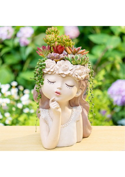 Küçük Peri Sukulent Bitki Saksısı Seti Drenaj Deliği 4 Inç Iç Mekan Kaktüs Saksısı Benzersiz Sevimli Çiçek Vazoları Dekor A (Yurt Dışından)