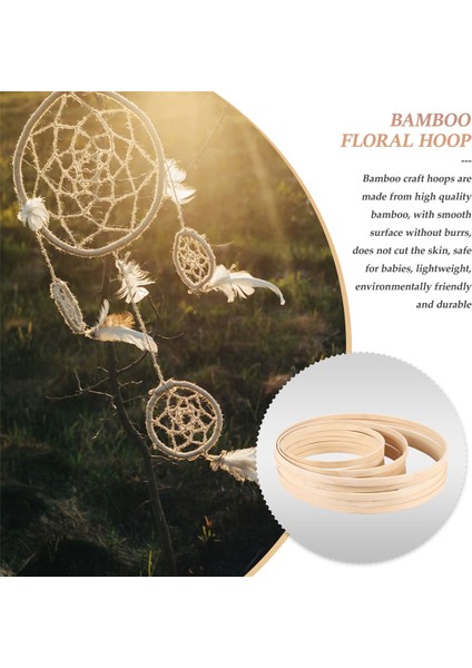 Bambu Çiçek Çember, 15 Paket 3 Boyutları Dream Catcher Düğün Dekor Için Bambu Ahşap Daire Halkası Dream Catchers ve El Sanatları (Yurt Dışından) fiyatları