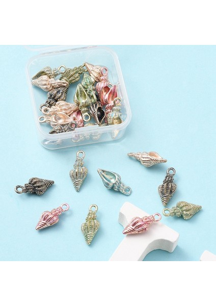 25 Adet Alaşımlı Metal Emaye Kolye Deniz Kabuğu Okyanus Takıları Toplu Olarak Mücevher Yapımı ve El Sanatları Için (Yurt Dışından) fırsatları