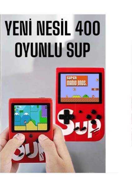 Yeni Nesil Çocuklara Özel Sup 400 Oyunlu Mini El Konsolu