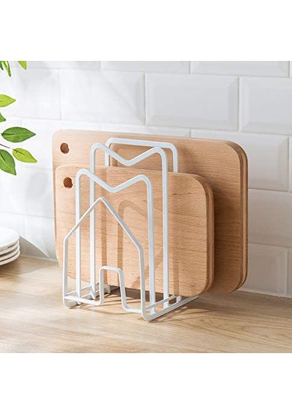 Kesme Tahtası Rafı Tencere Kapağı Tutucu,doğrama Tahtası Düzenleyici Tutucu,tencere Saklama Için,tavalar Için Bağımsız Stand,beyaz (Yurt Dışından) modelleri