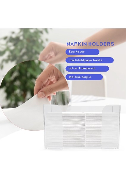 Tezgah Üstü Kağıt Havluluk, Şeffaf Misafir Havlusu Peçetelik, Z Katlama, C Katlama Veya Çok Katlamalı Kağıt Havlulara Uygun (Yurt Dışından) fırsatları