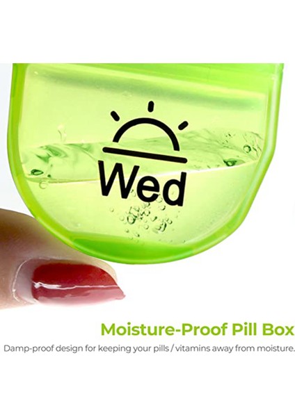 Günde 2 Defa Hap Kutusu, Haftalık Hap Organizatörü Am Pm ve Vitamin, ları Saklamak Için 7 Günlük Cep Çantası (Yurt Dışından) fiyatları