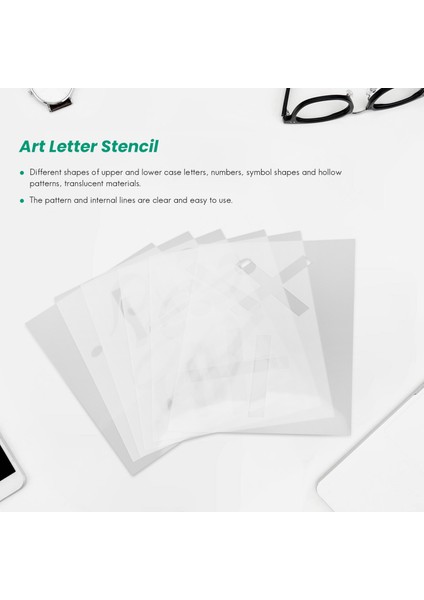 40 Adet Sanat Harf Şablonu Yeniden Kullanılabilir Sayı Sembolü Büyük ve Küçük Harf Kalıp Seti Dıy El Sanatları Sprey Çizim Kalıbı (Yurt Dışından) fiyatları