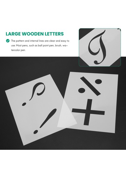 40 Adet Sanat Harf Şablonu Yeniden Kullanılabilir Sayı Sembolü Büyük ve Küçük Harf Kalıp Seti Dıy El Sanatları Sprey Çizim Kalıbı (Yurt Dışından) modelleri