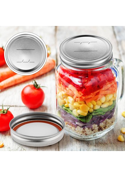 80 Adet Geniş Ağızlı Konserve Kapakları, Top Için Kavanoz Konserve Kapakları, Bölünmüş Tip Kapaklar Konserve Için Sızdırmaz 86MM Kavanoz Kapakları (Yurt Dışından) fırsatları