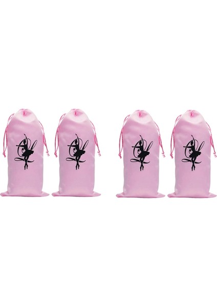 4 Adet Dans Çantası Ayakkabı Saklama Kesesi Bale Düzenleyici El Çantası Çantalar Bale Ayakkabı Çantası, Pembe (Yurt Dışından)