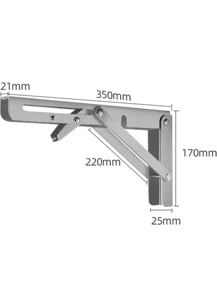 2 Parça Ağır Katlanır Raf Destekleri Üçgen Braket Raf Duvar Raf Destek Çerçevesi Tezgah Masası Için Vidalar (Yurt Dışından) modelleri