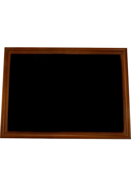 1 Adet Masif Ahşap Kadife Küpe Kolye Ekran Tutucu Mücevher Ekran Çerçevesi Mücevher Ekran Rafı Siyah Kadife (Yurt Dışından)
