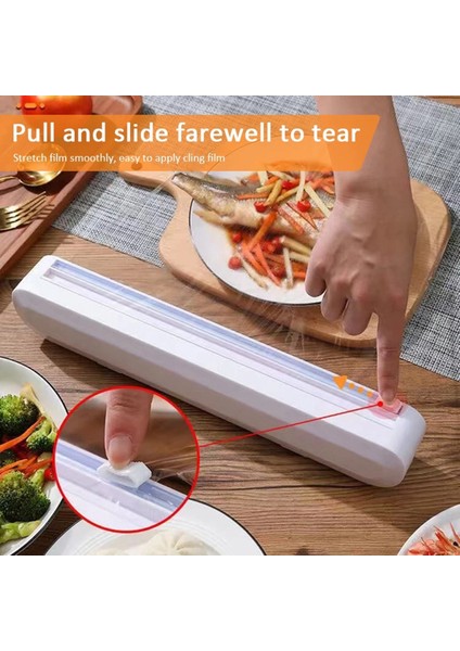 Sabitleme Folyo Streç Film Sarma Makinesi Gıda Sarma Makinesi Kesici Plastik Keskin Kesici Saklama Tutucu Alet Aksesuarları B (Yurt Dışından) fiyatları