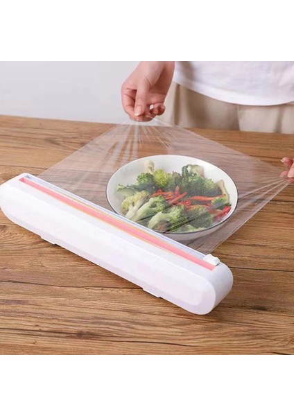Sabitleme Folyo Streç Film Sarma Makinesi Gıda Sarma Makinesi Kesici Plastik Keskin Kesici Saklama Tutucu Alet Aksesuarları B (Yurt Dışından) modelleri
