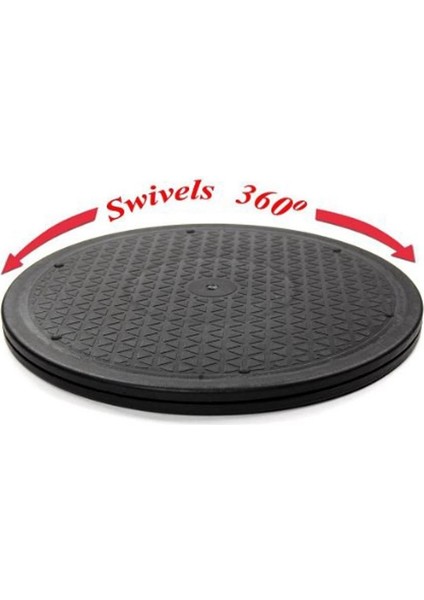 12 Inç Ağır Hizmet Döner Döner Çelik Bilyalı Rulmanlar Monitör Tv Pikap Için Standı Tembel Susans Siyah Yuvarlak Şekil (Yurt Dışından) fiyatları