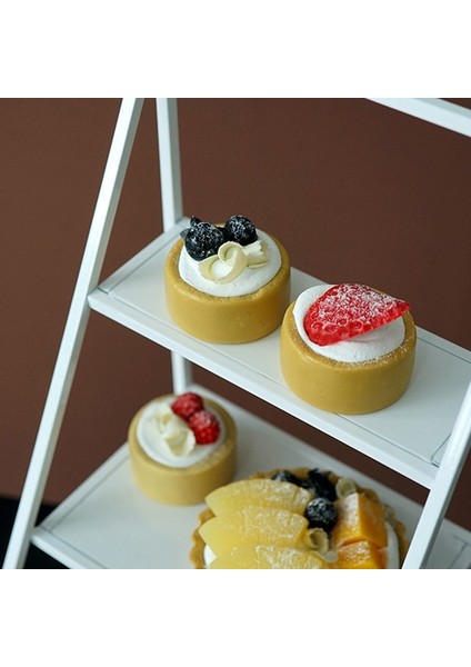 3 Katlı Depolama Rafı Dövme Demir Pasta Standı Tatlı Standı Masaüstü Için Mücevher ve Parfüm Sergileme Standı-Siyah (Yurt Dışından) modelleri