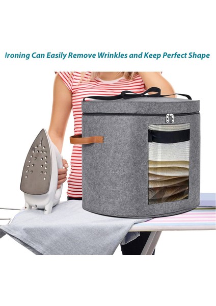 Kadınlar Için Büyük Şapka Kutuları Depolama Omuz Askılı ve 2 Saplı Katlanabilir Şapka Saklama Kutuları - Seyahat Için Şapka Kutuları (Yurt Dışından) fiyatları