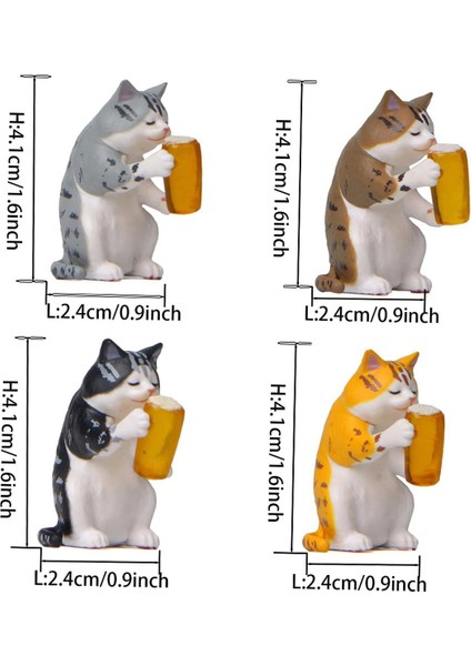 Sevimli Minyatür Kedi Bahçe Heykeli Dekoru, Açık Hava Heykelleri Açık Hava Veranda Masası Dekorasyonları, Saksılar Için Bitki Dekorasyonları (Yurt Dışından) fırsatları