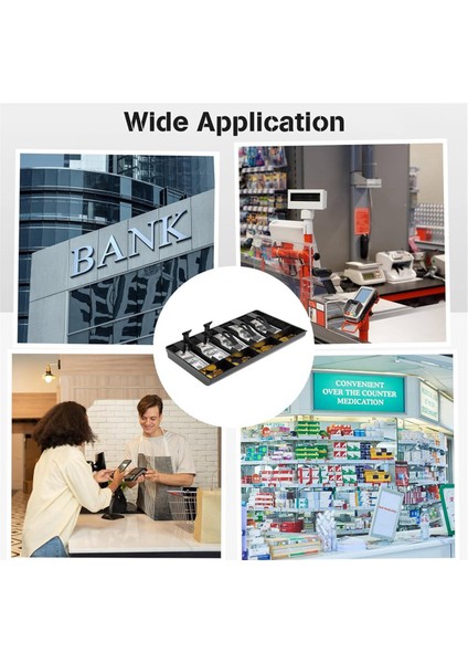 Nakit Tepsisi Nakit Kayıt Çekmecesi Ek Tepsisi, 5 Banknot ve 4 Madeni Para Bölmesi, Dayanıklı Abs Para Saklama Kutusu (Yurt Dışından) fırsatları