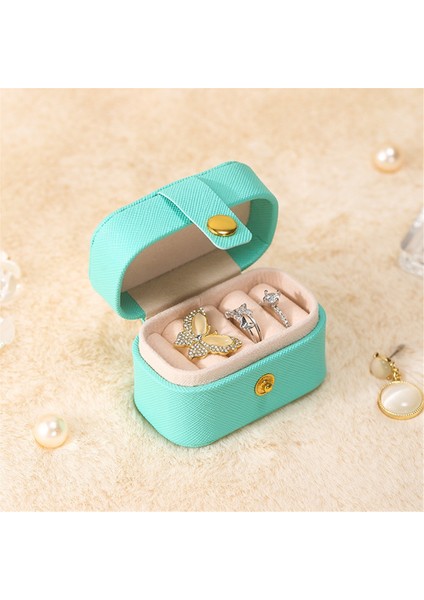 Mini Mücevher Seyahat Çantası, Taşınabilir Saklama Kutusu Ekran Saklama Kutusu Kızlar Kadınlar Yüzükler Küpeler Kolyeler Yeşil (Yurt Dışından) modelleri