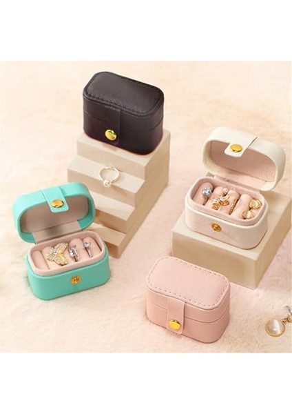 Mini Mücevher Seyahat Çantası, Taşınabilir Saklama Kutusu Ekran Saklama Kutusu Kızlar Kadınlar Yüzükler Küpeler Kolyeler Yeşil (Yurt Dışından) indirimleri