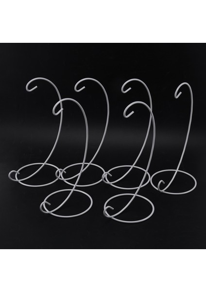 (6 Paket) Süs Standı, Beyaz Demir Asılı Stand Raf Tutucu Asılı Cam Küre Hava Tesisi Teraryum, Cadı Topu, Noel Süs ve Ev Düğün Dekorasyonu (Yurt Dışından) fiyatları